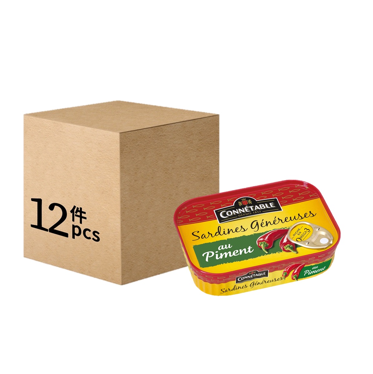 Sardines with Chillies 140g (12 cans)