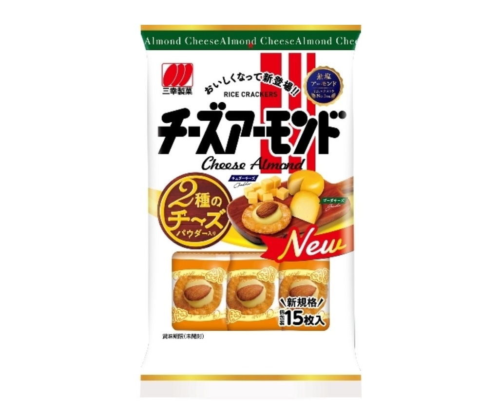 Cheese Almond Rice Cracker (15P)