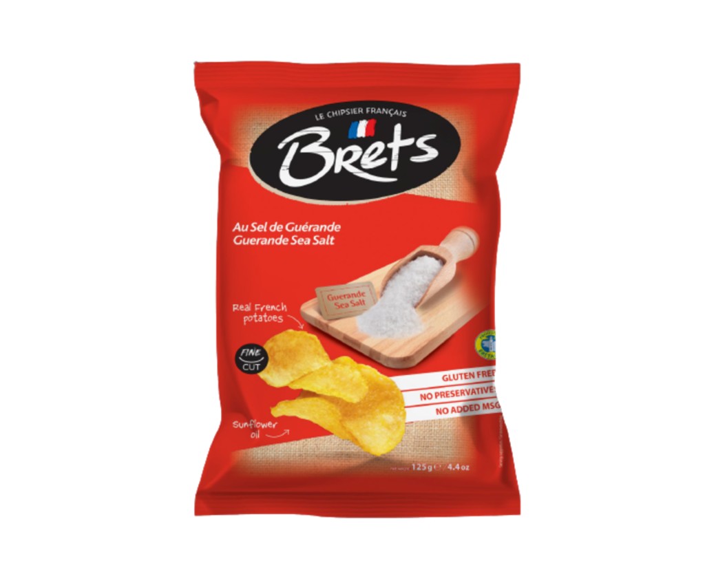 Bret&#39;s French Traditional Guerande Salt Chips (no MSG) 125g