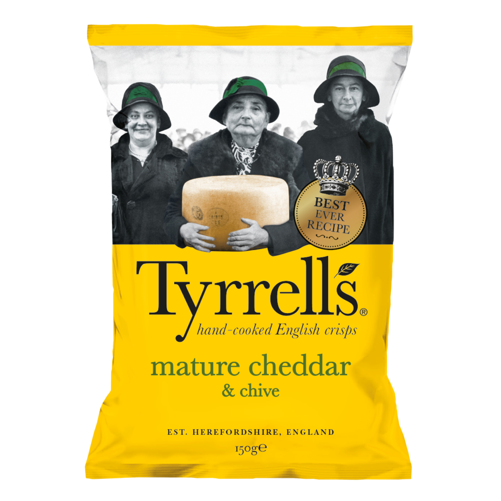 Chedder Cheese English Crisps 150g