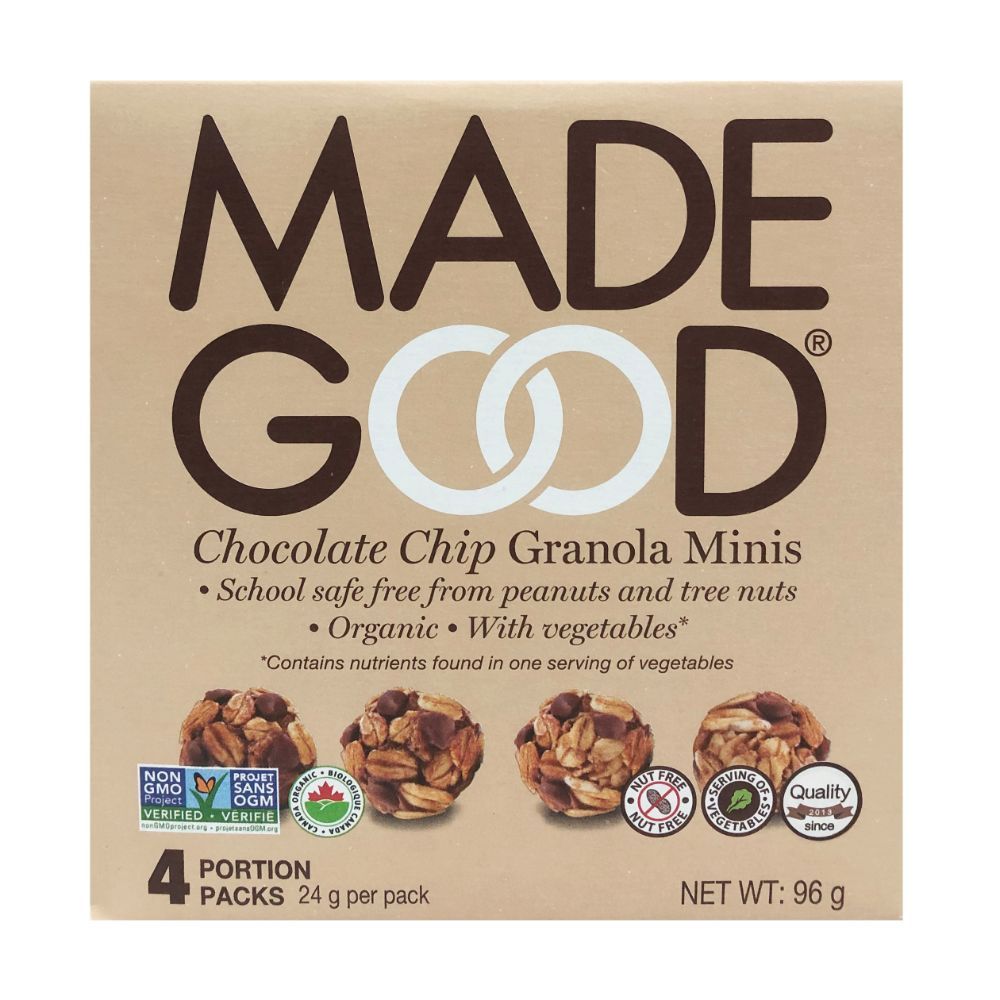 Organic Chocolate Chips Granola Minis 96g
