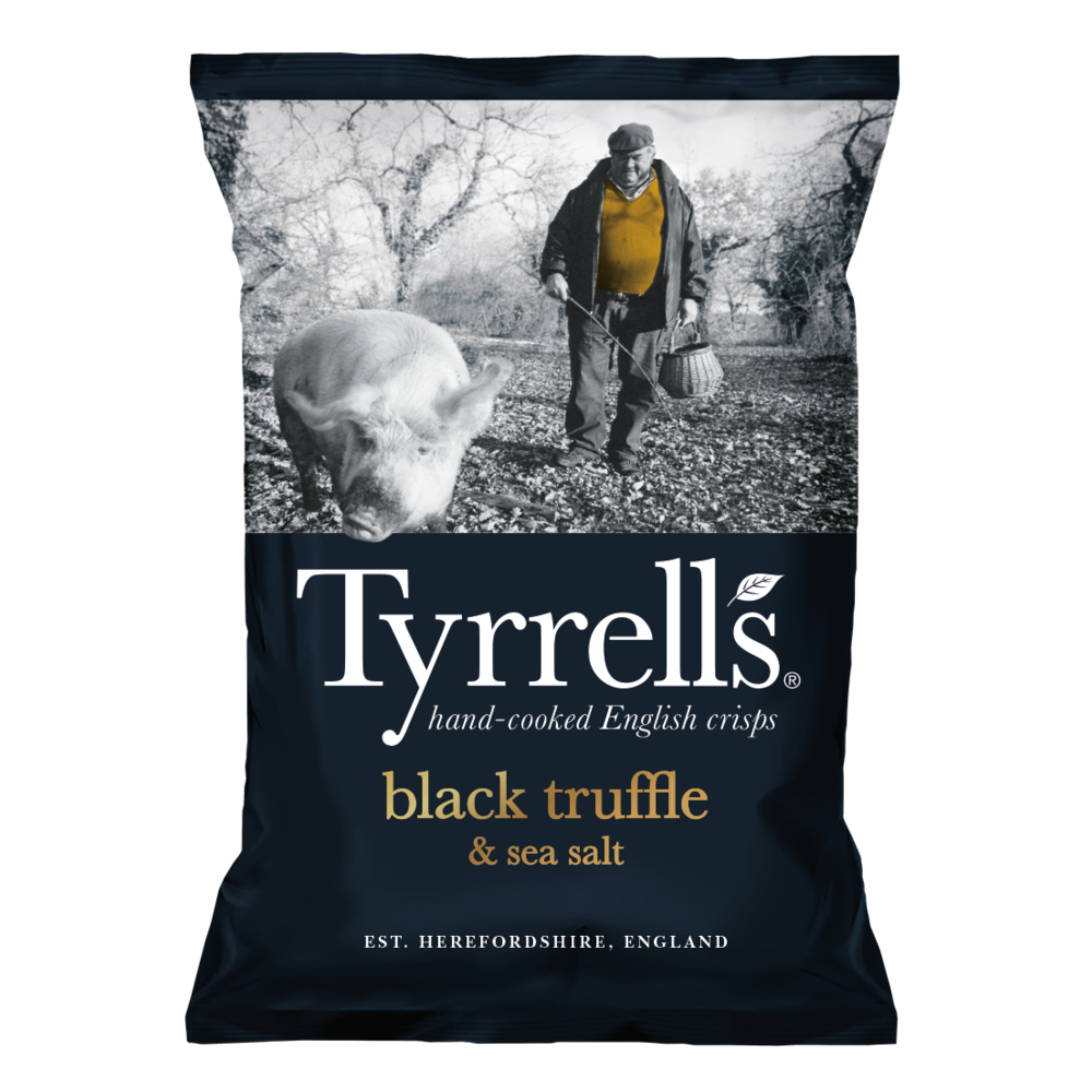 Black Truffle &amp; Sea Salt English Crisps 150g