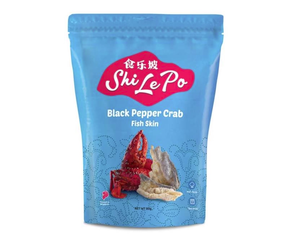 Black Pepper Crab Fish Skins 80g