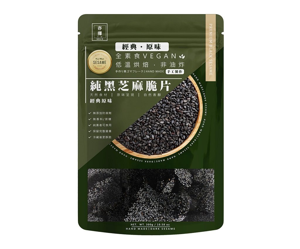 純黑芝麻脆片 300g