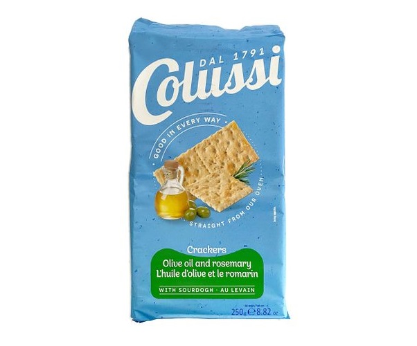 Olive Oil and Rosemary Sourdough Crackers 250g