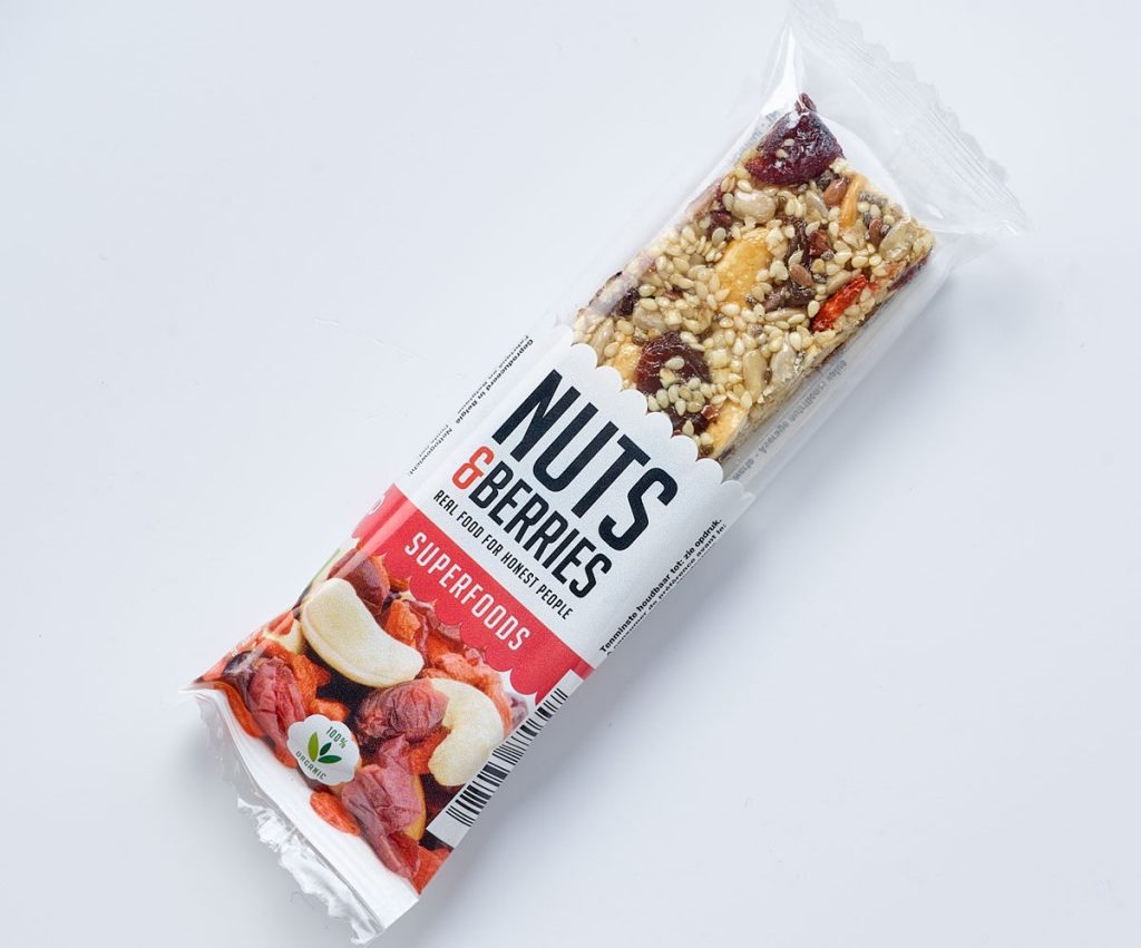 Organic Superfoods Cruchy Nut Bar 40g