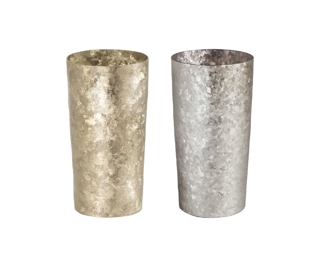 雙層鈦金屬杯2件裝套裝 (金色及銀色)