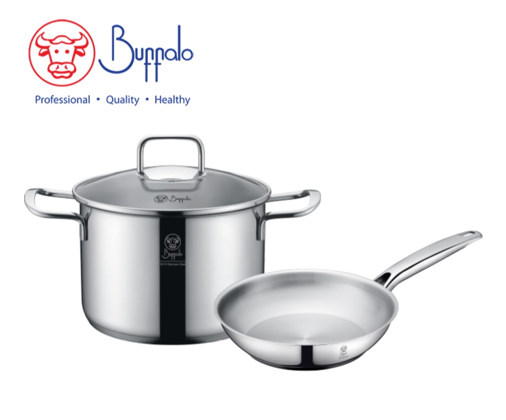 PRO TWINS COOK 3件廚具套裝:  20X13.5CM/3.8L雙耳煲連玻璃蓋+ 20CM煎鍋 (35020SF1)