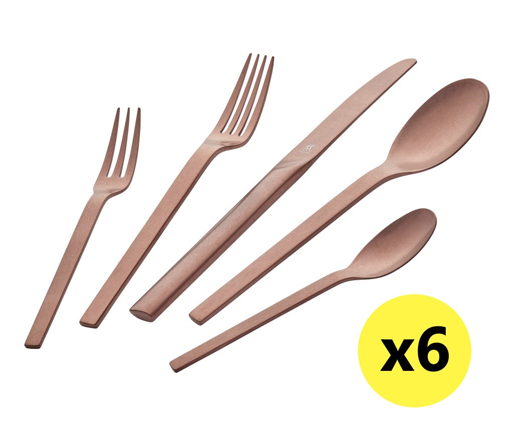 Minimale Flatware 30pcs Set (Rose Gold)