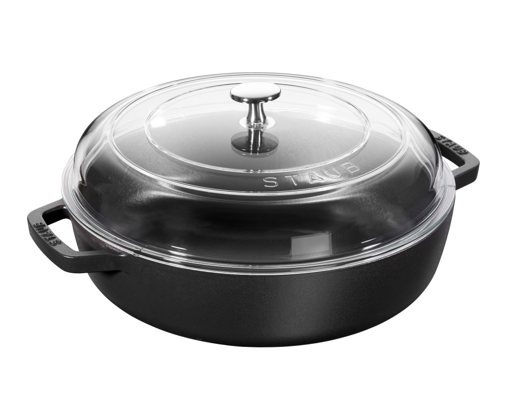 Braiser with Glass Lid 28cm/3.7L (Black)