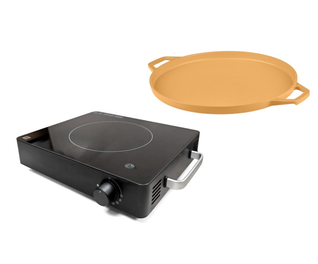 Black Crystal High Heat Electric Cooker &amp; Korean Barbeque Griddle Set