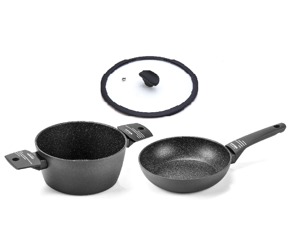Yes ! Cooking Pot with Lid 20cm + Fry pan 20cm