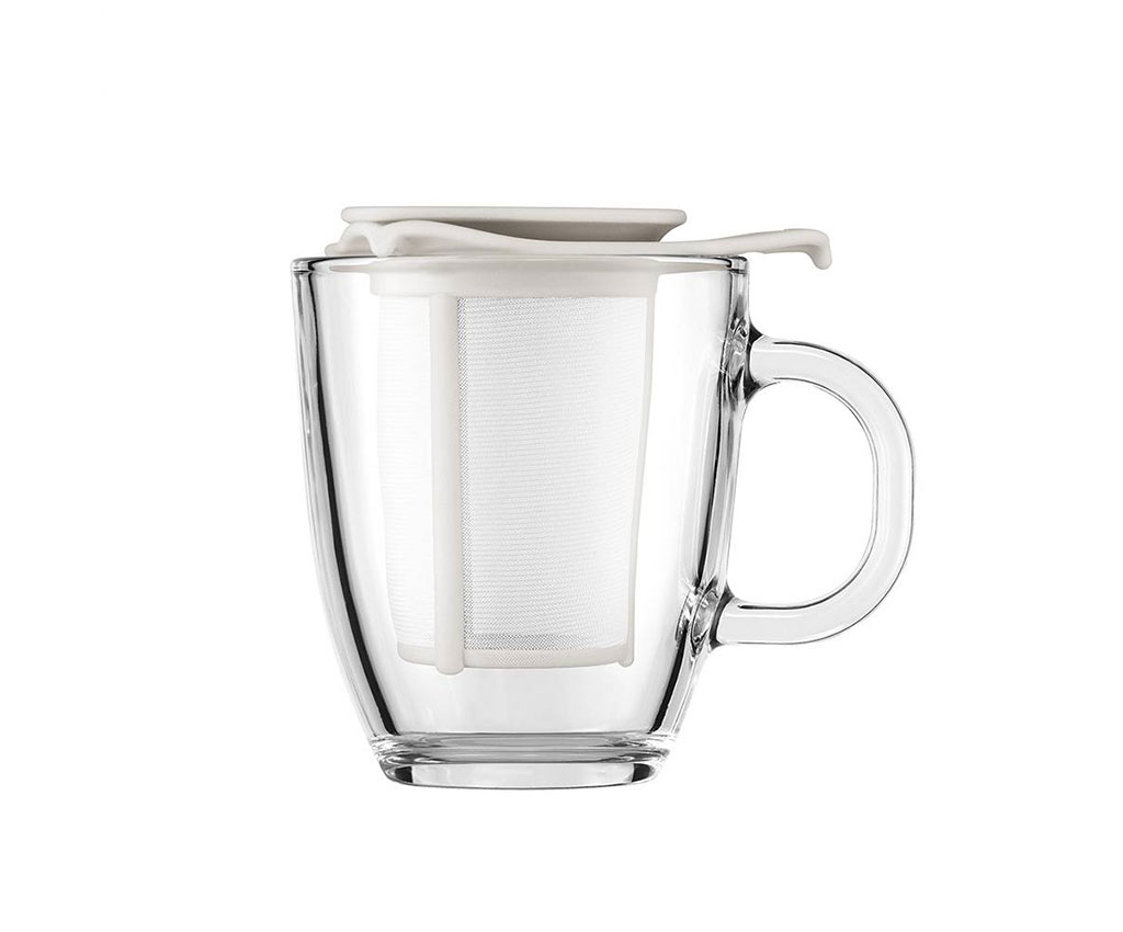 YO-YO Glass Mug and Tea Strainer Set