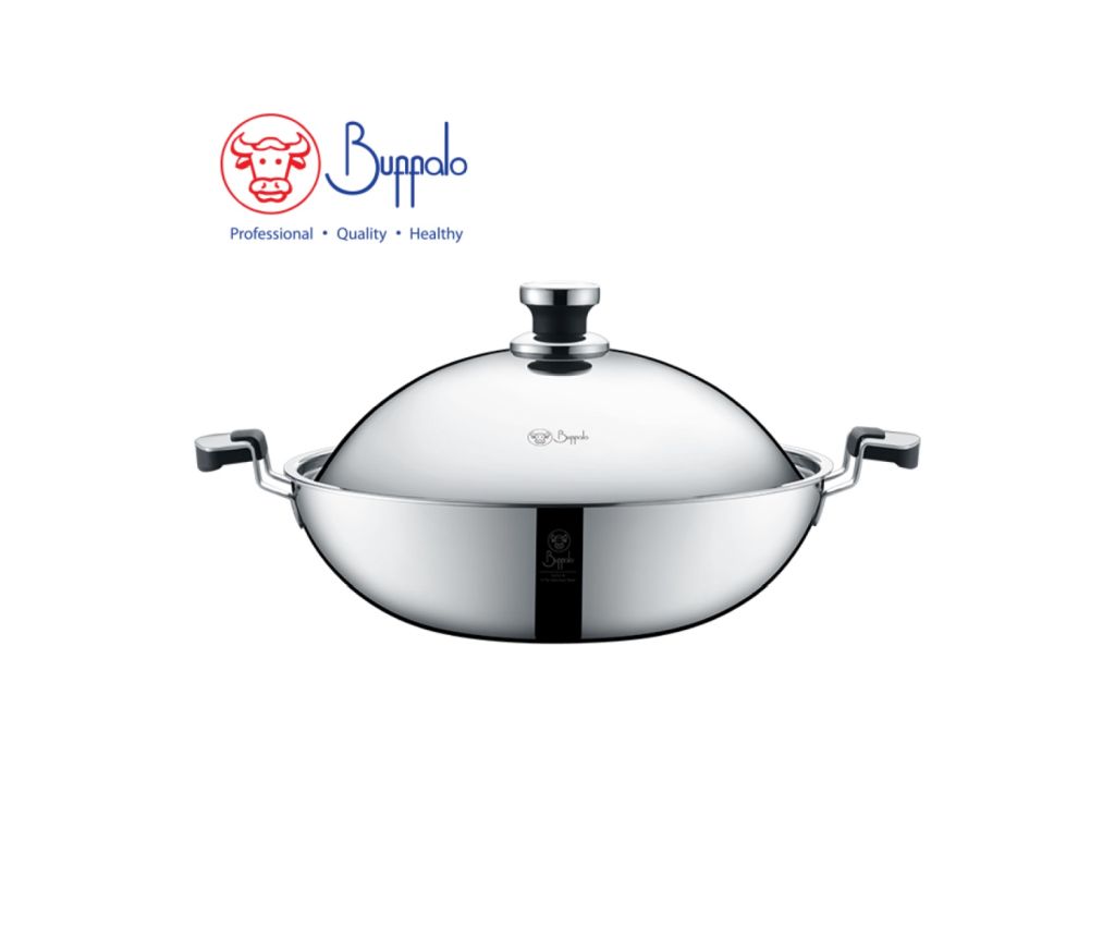 牛頭牌 ELITE COOK I 316不銹鋼五層複合金雙耳平底鑊連不銹鋼蓋 32cm / 4.8L (755432A)