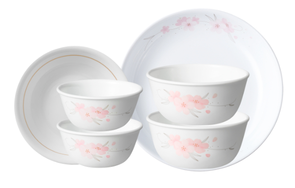 餐具套裝6件 - 粉櫻漫舞