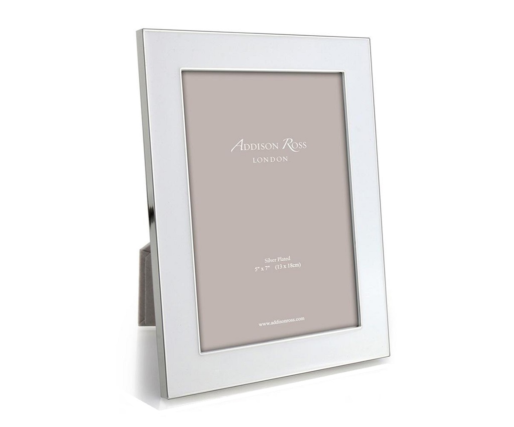 Enamel with Silver Frame (Wide)