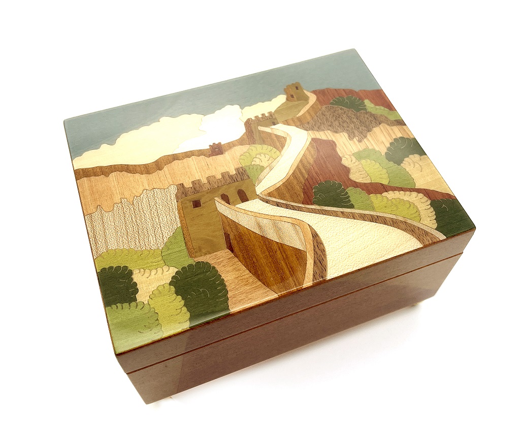 The Great Wall - Inlaid Music and Jewellery Box