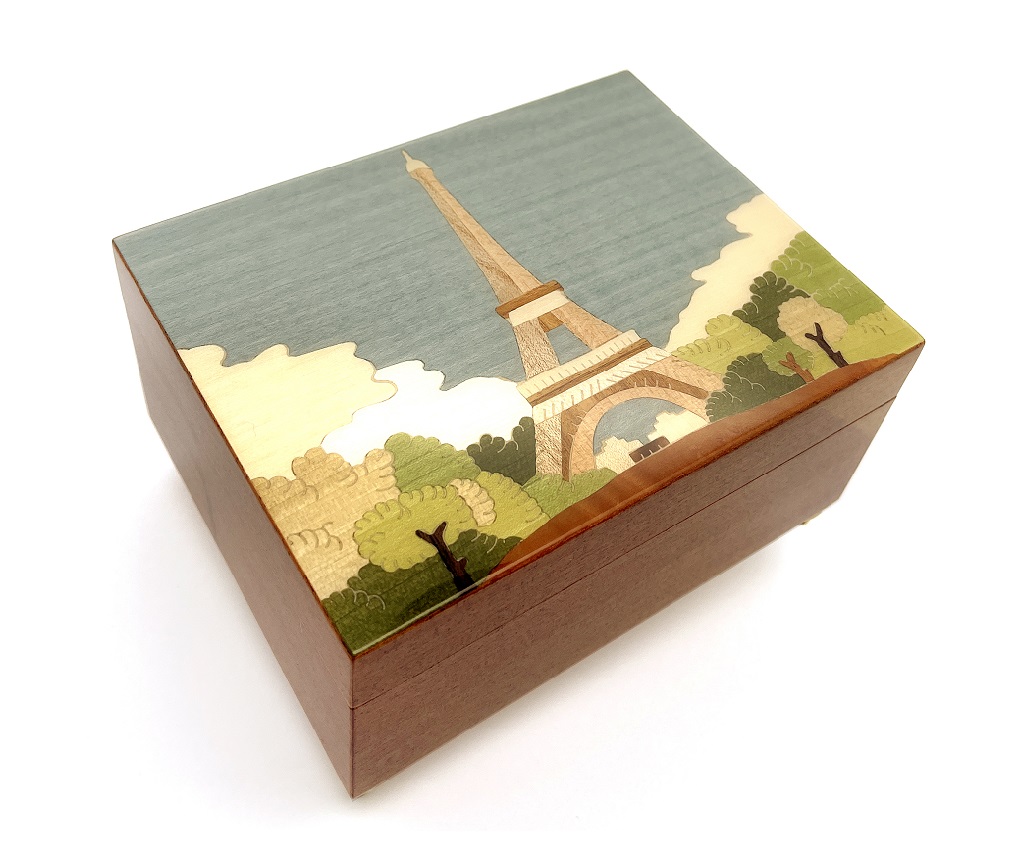 Eiffel Tower - 鑲飾音樂及首飾盒