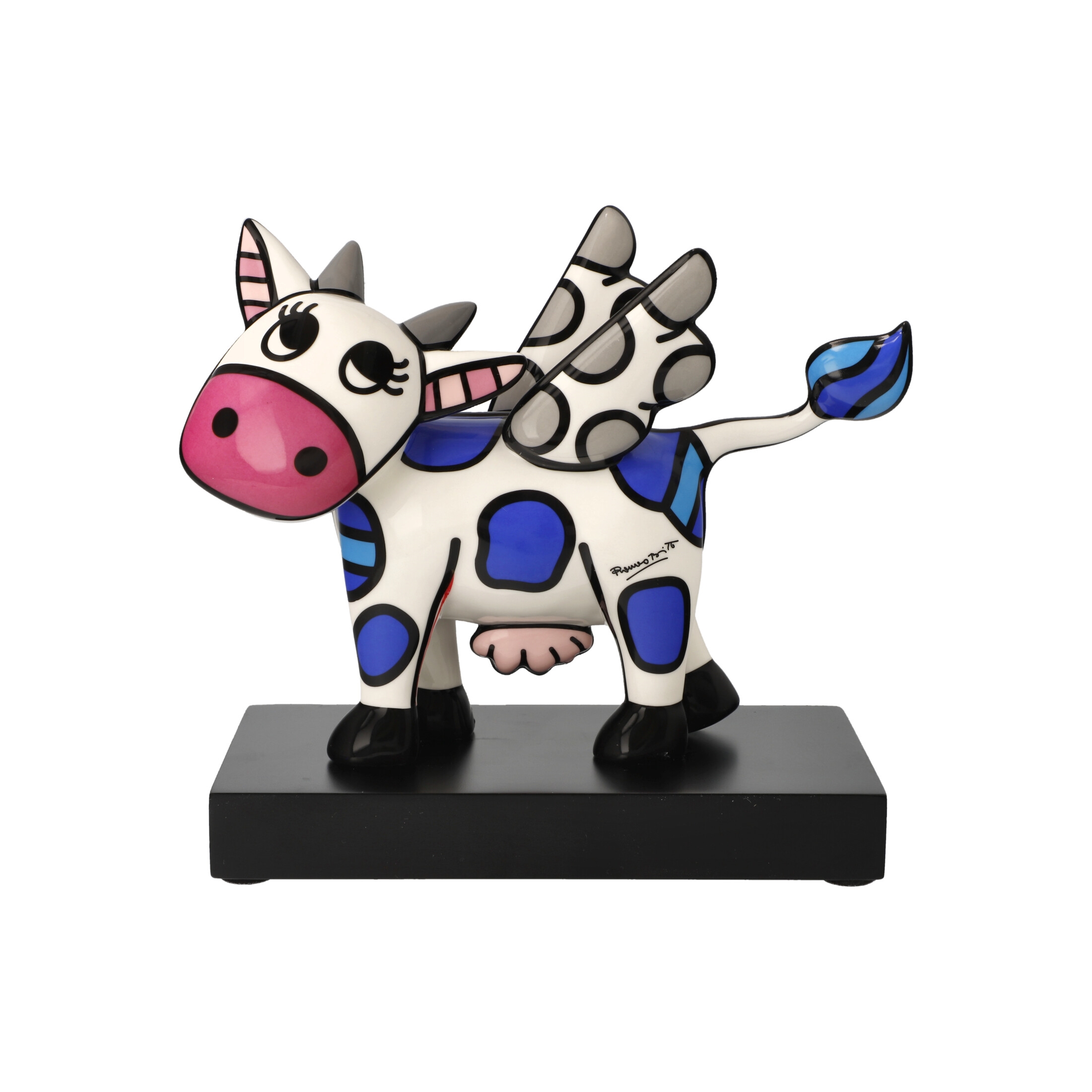 Flying Cow - Pop Art Romero Britto 瓷像