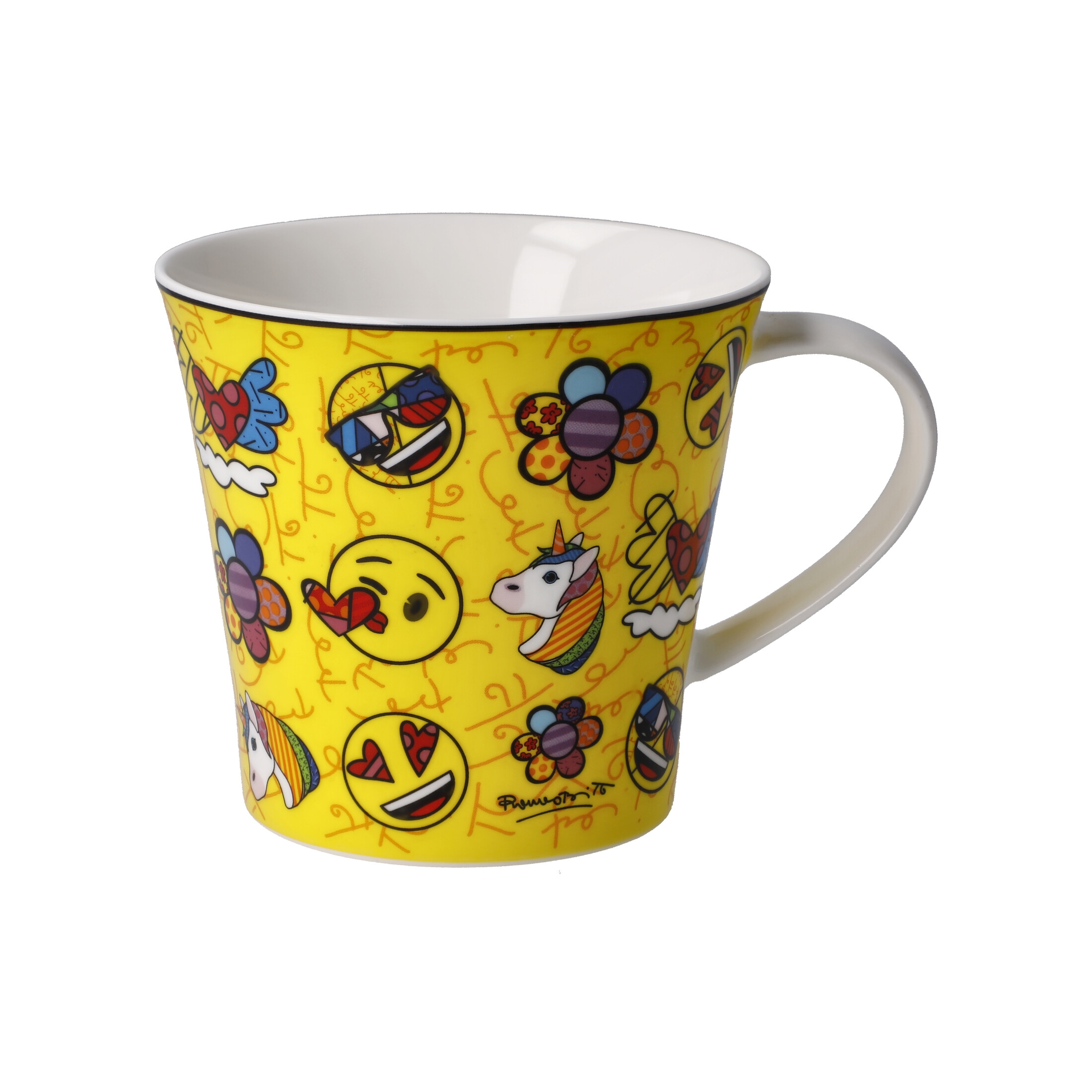 Summer Feeleings - Coffee/Tea Mug Pop Art Romero Britto EMOJI&#174; BY BRITTO&#174;
