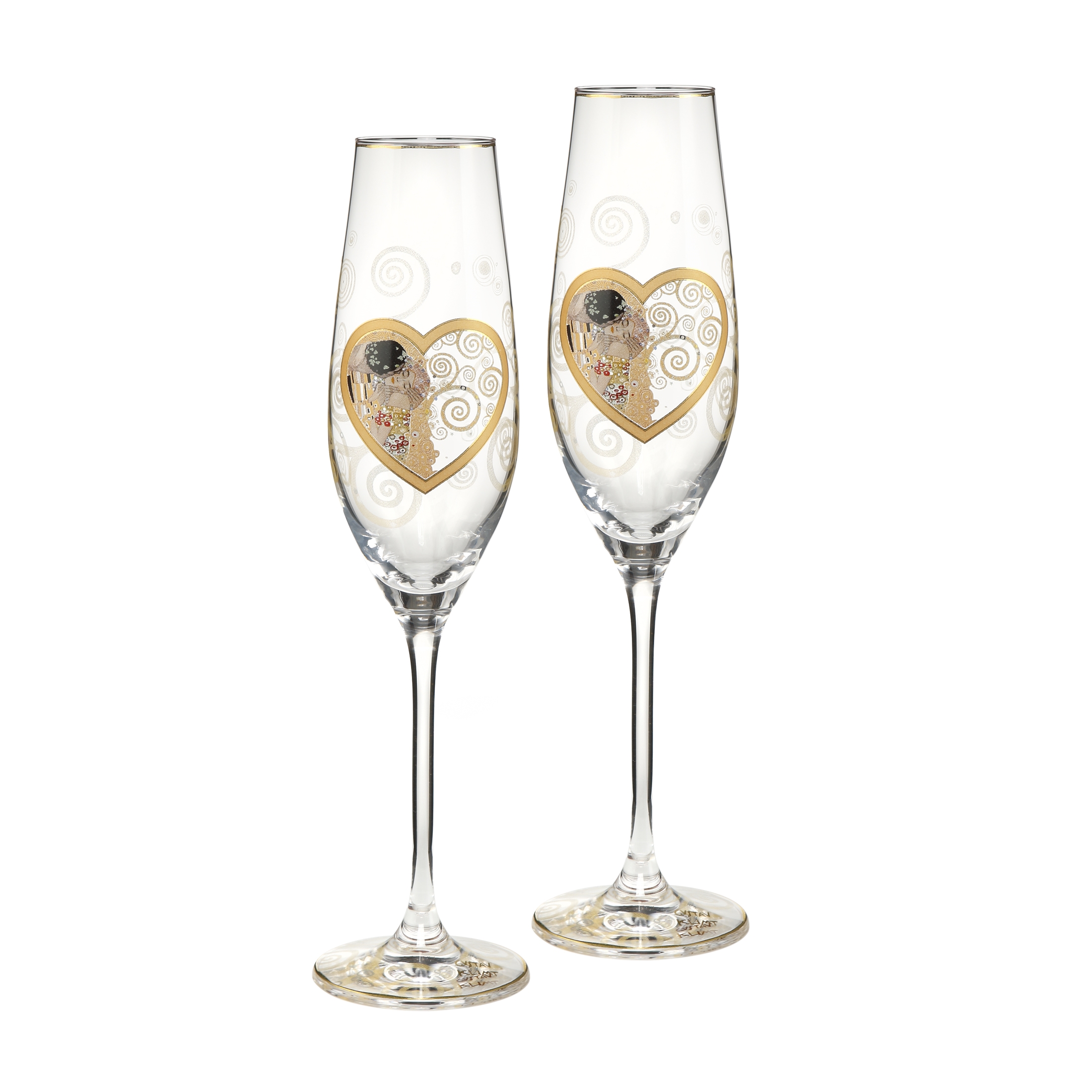 Heart Kiss - Champagne Glasses Gift Set Artis Orbis Gustav Klimt