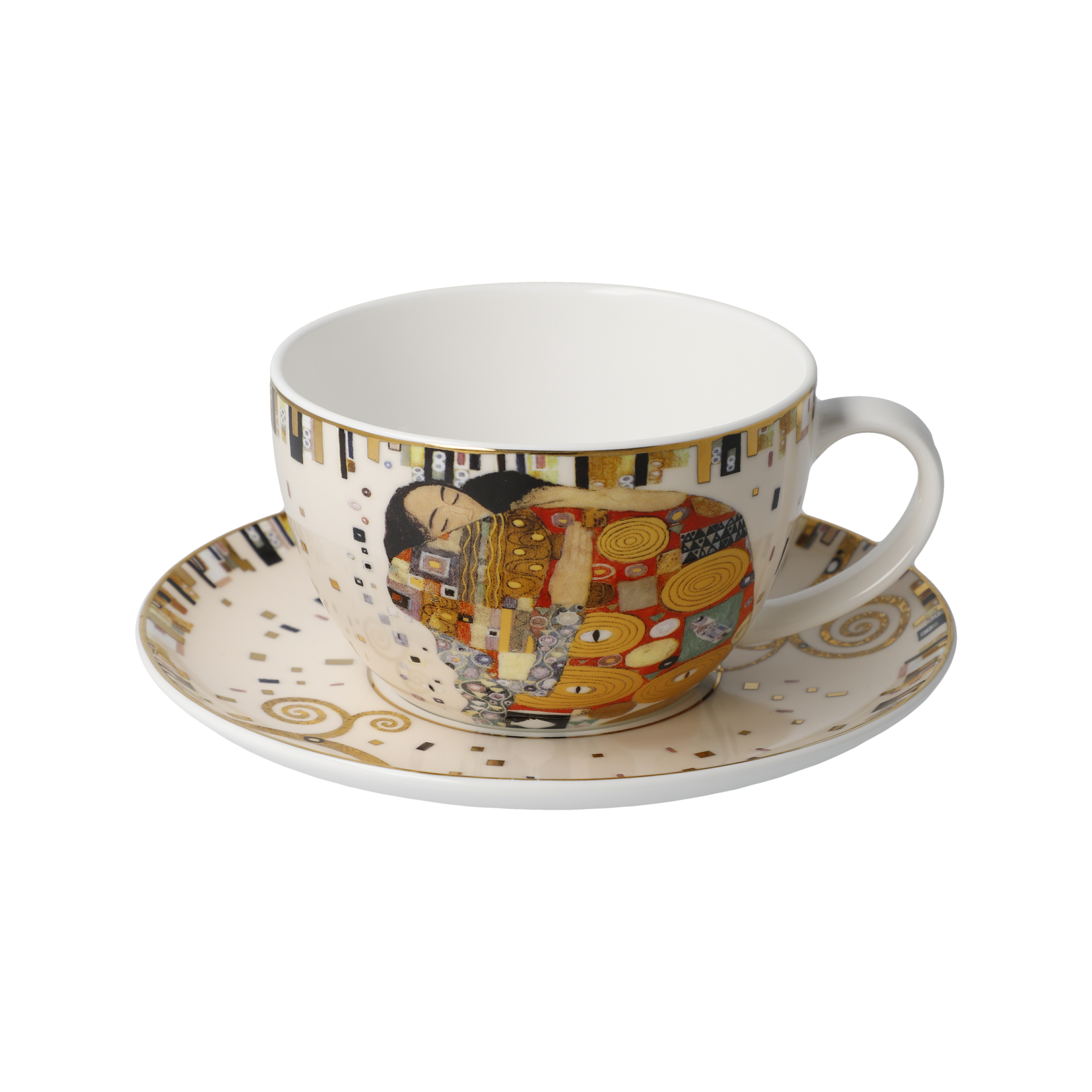 Fulfilment - Tea or Cappuccino Cup with Saucer Artis Orbis Gustav Klimt