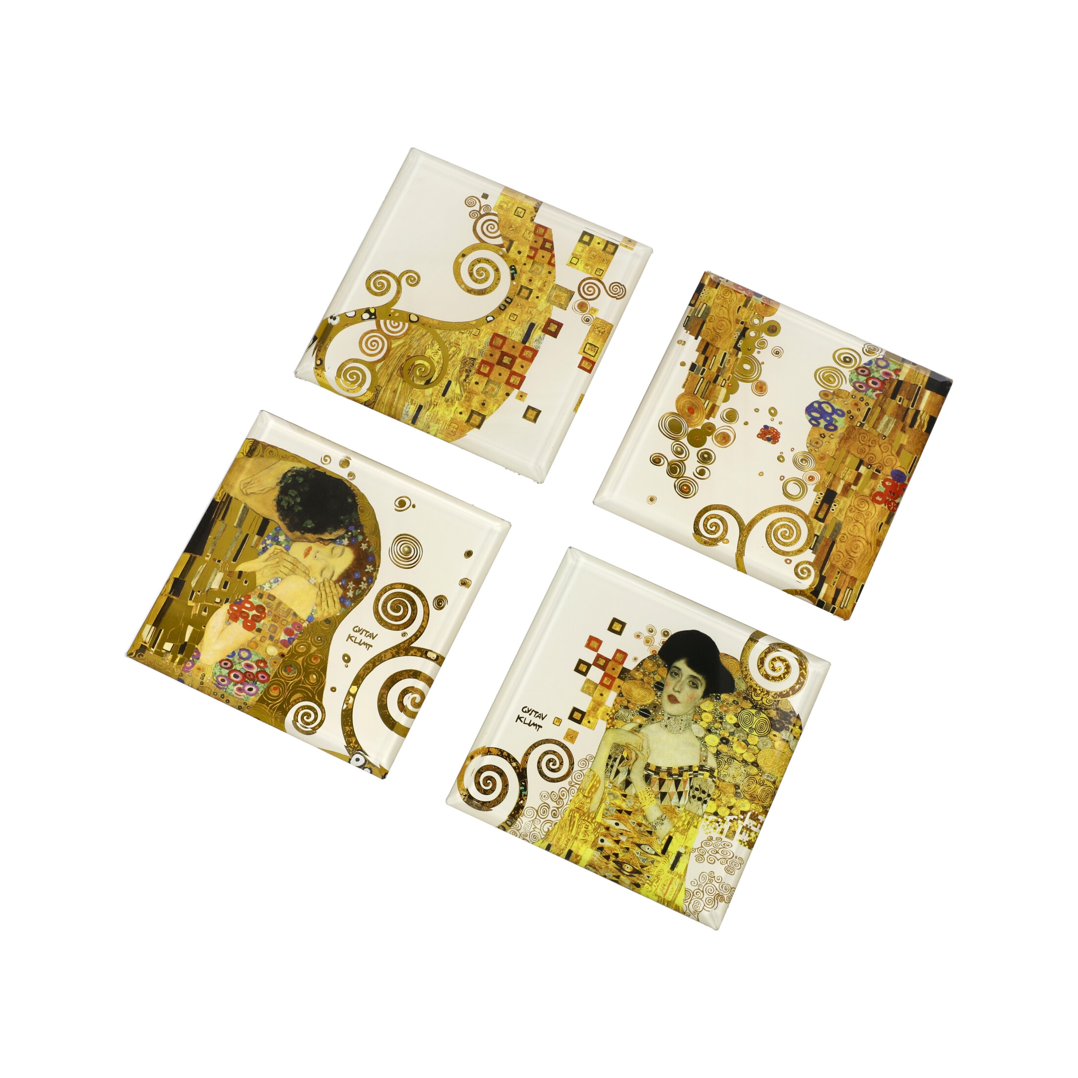 The Kiss - Artis Orbis Gustav Klimt 杯墊 (1套4件)