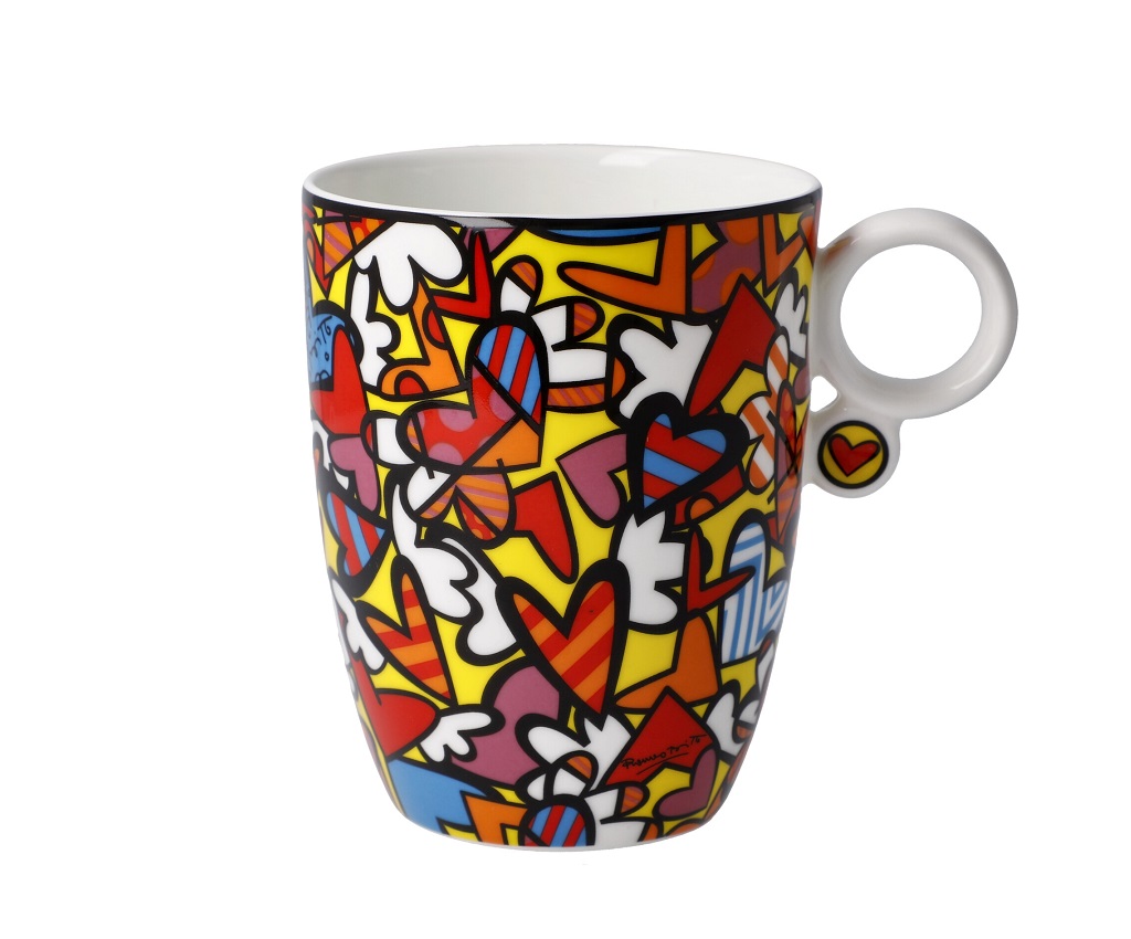 All We Need is Love - Artist Mug 11cm Pop Art Romero Britto