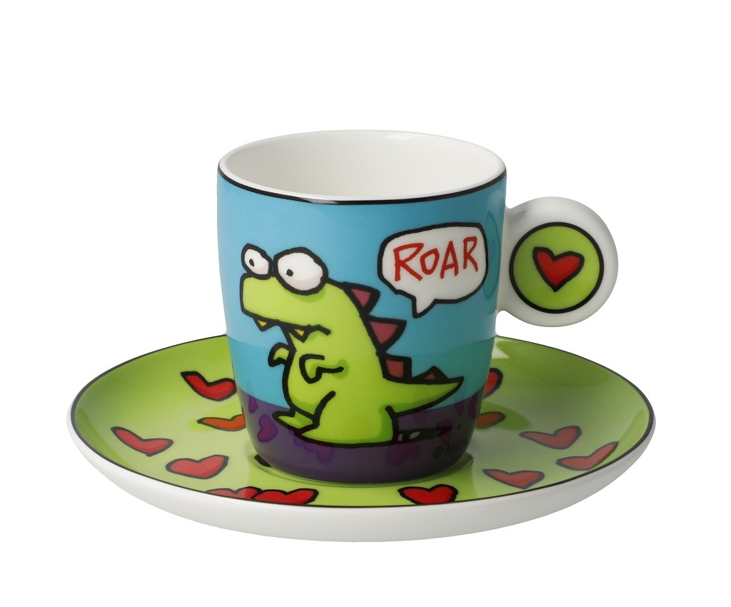 Roar - 咖啡杯連底碟 Pop Art Ed Heck