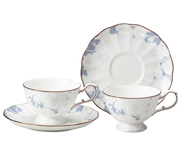Rose Blanche Couple Tea Cup &amp; Saucer