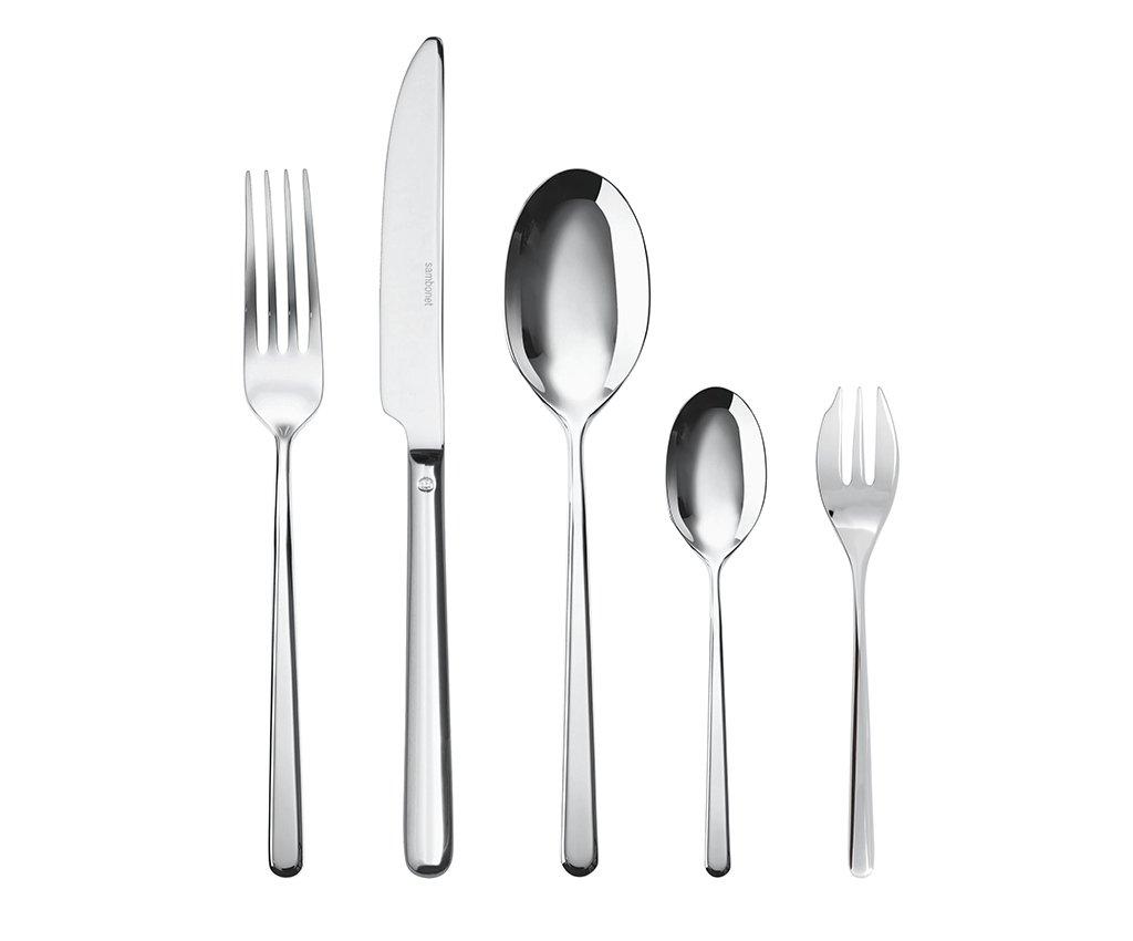 Linear Stainless Steel 6 Person Cutlery Set 30 pcs