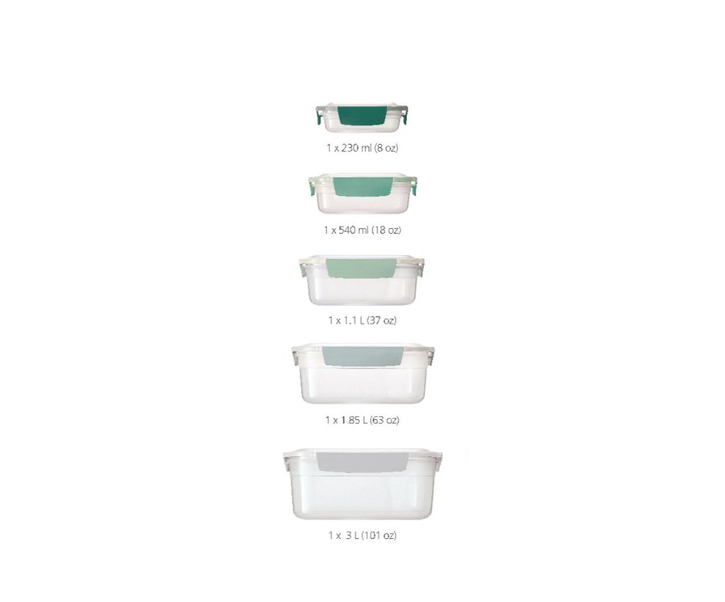 Nest Lock 5-Piece Container Set - Multicolour