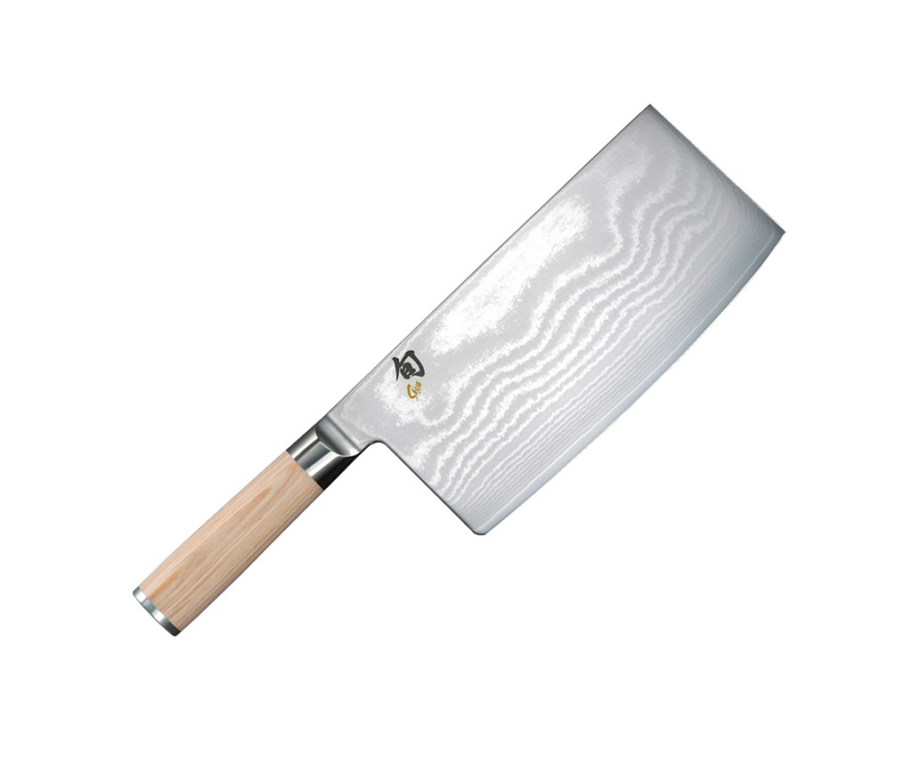 SHUN &quot;Classic White&quot; Chinese Cleaver Knife 7&quot;