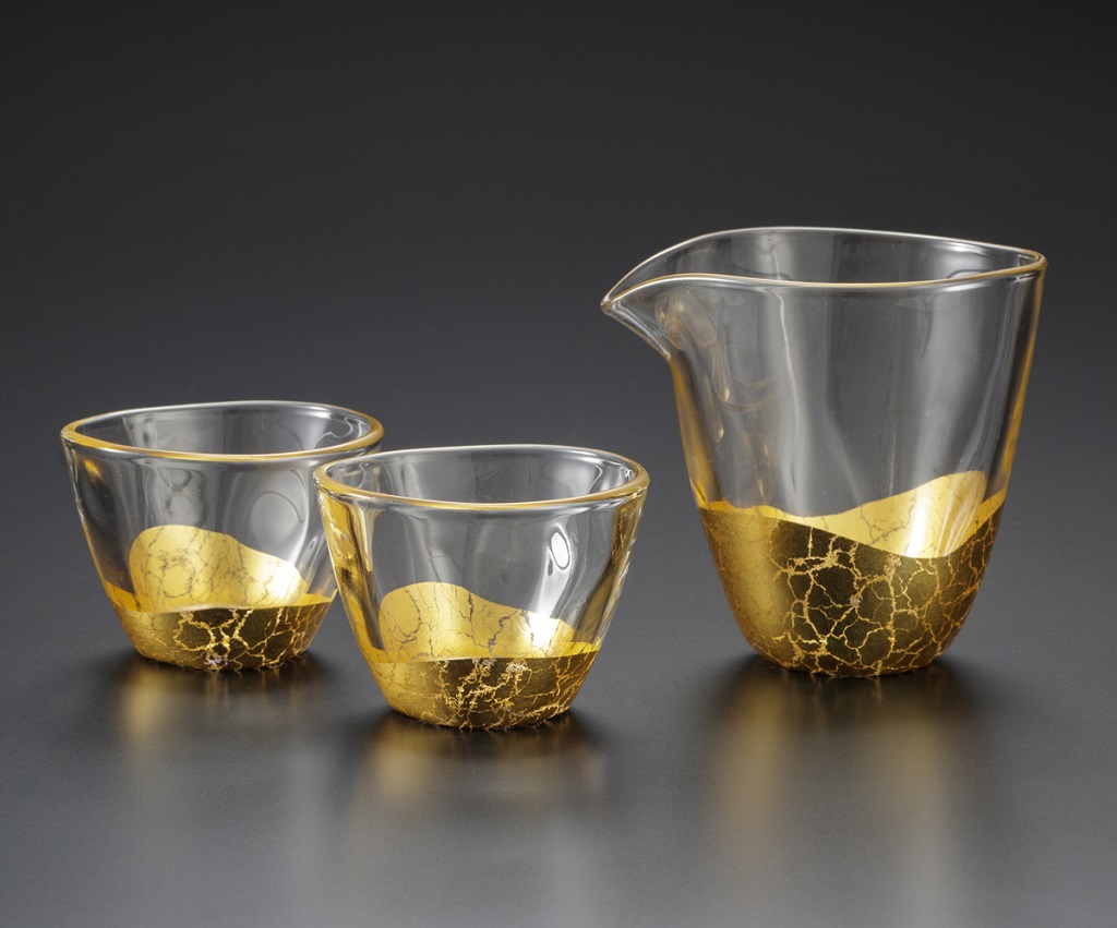[Pre-order] Sake Bowl and Cup Set (Gold) (deliver around 3 weeks after purchase)