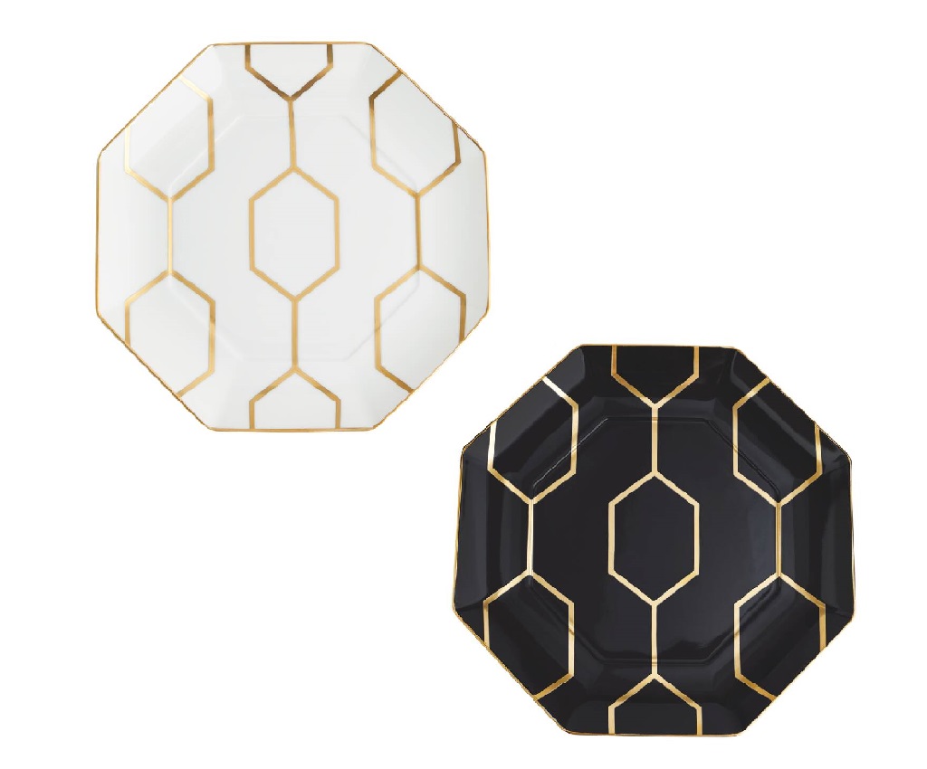 Gio Gold Octagonal Plate