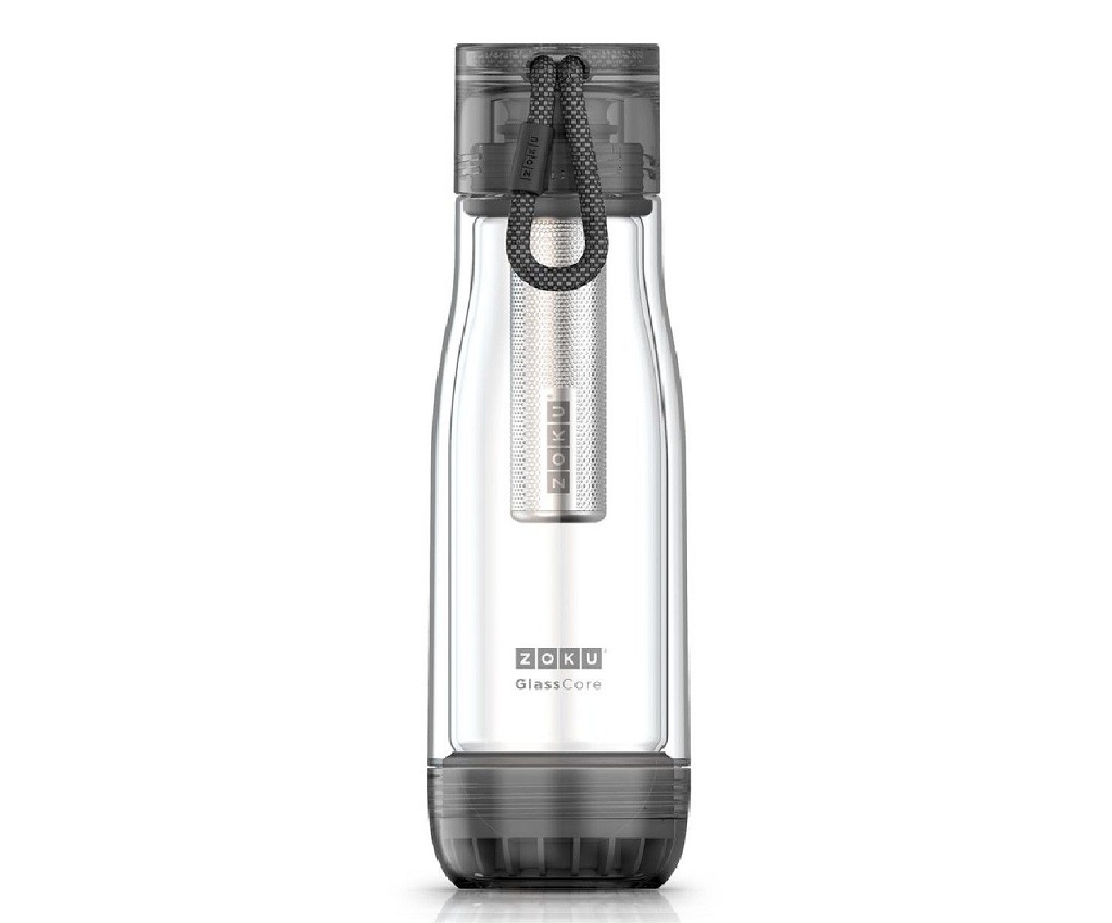 Glass Core Flask w/ Tea Infuser 475ml (ZK161)