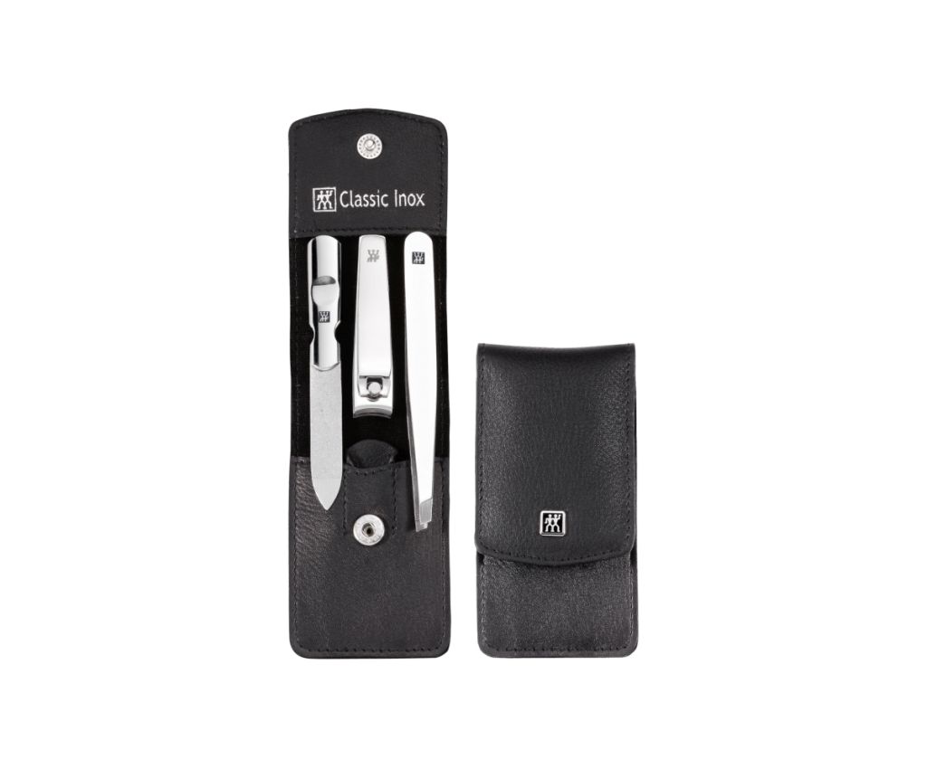 Classic Inox Manicure Set 3pcs, Black