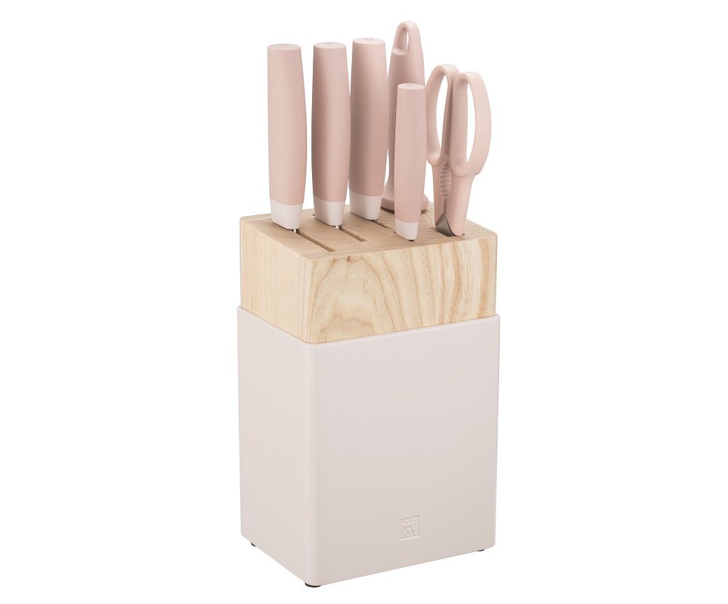 Now S Knife Block Set Pink