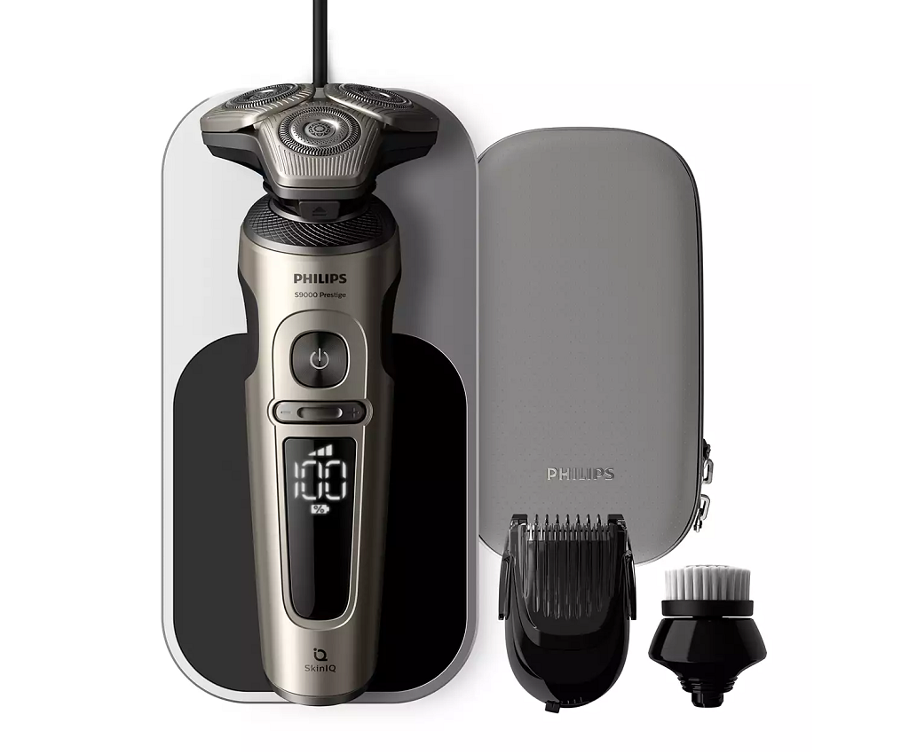 S9000 Prestige Wet &amp; Dry Electric Shaver with SkinIQ (SP9873)