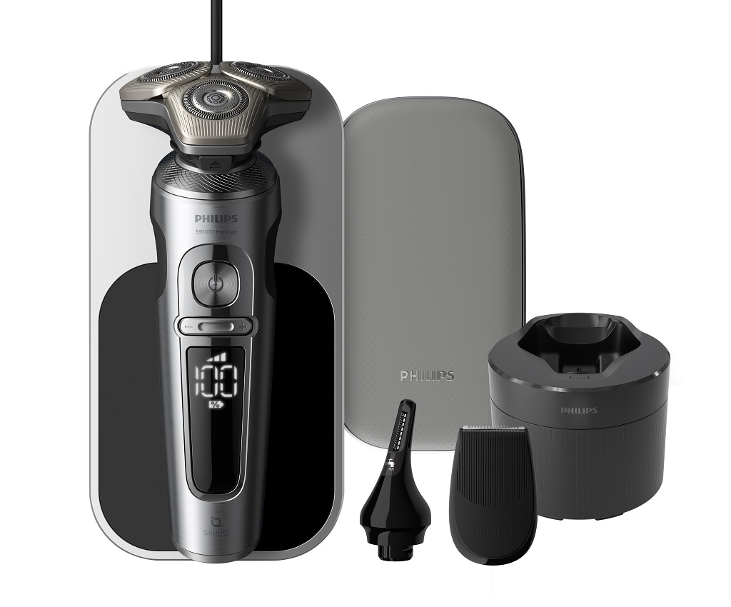 S9000 Prestige Wet &amp; Dry Electric Shaver with SkinIQ (SP9885/36)