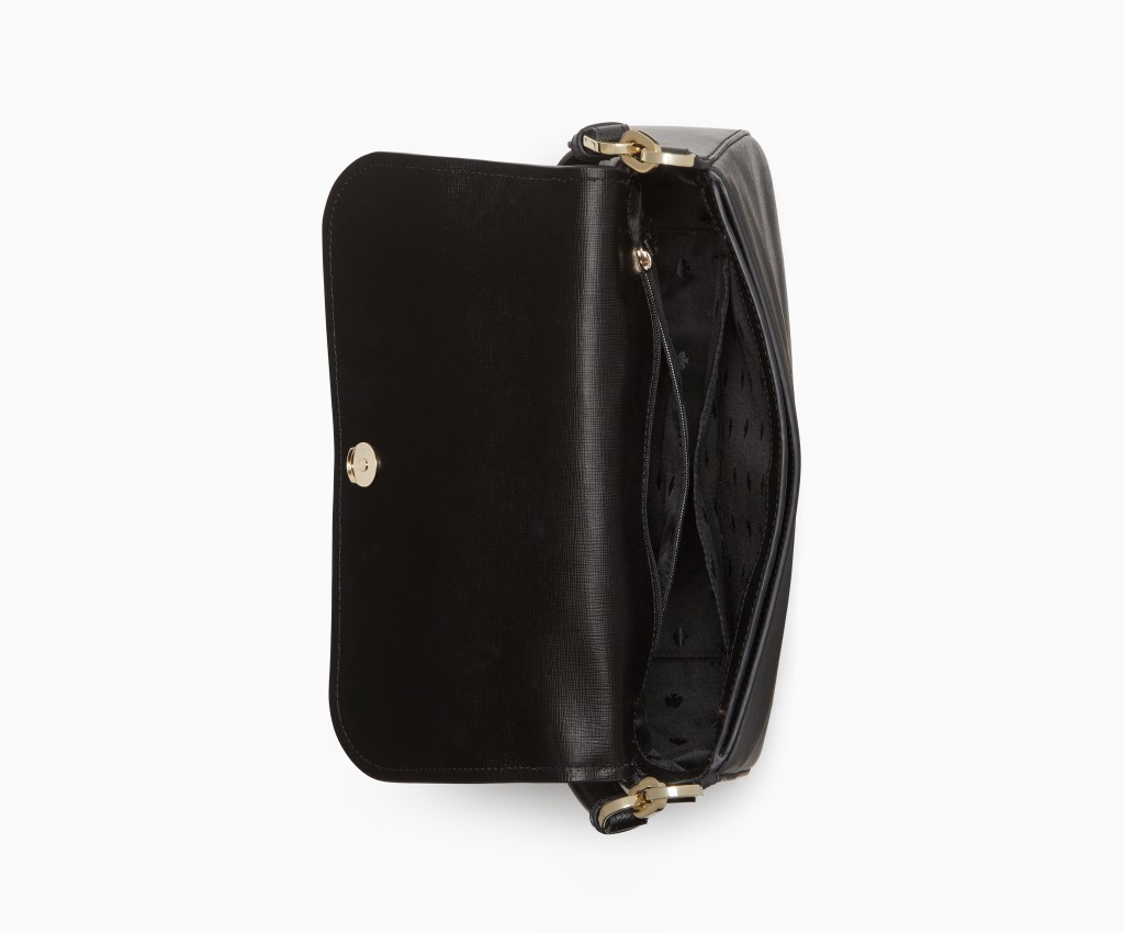 Staci Saffiano Leather Flap Shoulder Bag