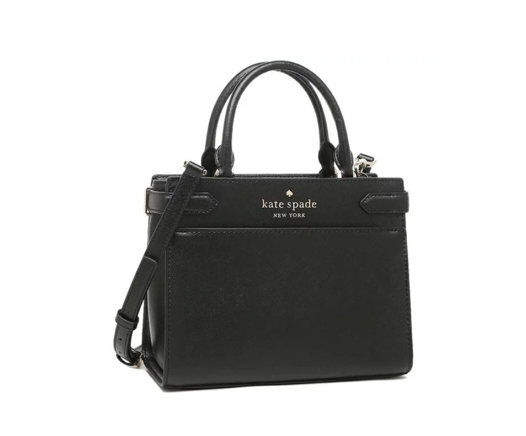  Kate Spade New York Staci Small Saffiano Leather Satchel Bag in  Black : Clothing, Shoes & Jewelry