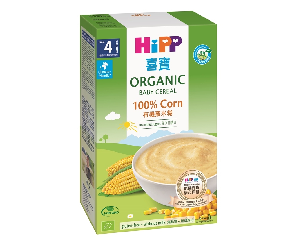 Organic Baby Cereal 100% Corn 200g