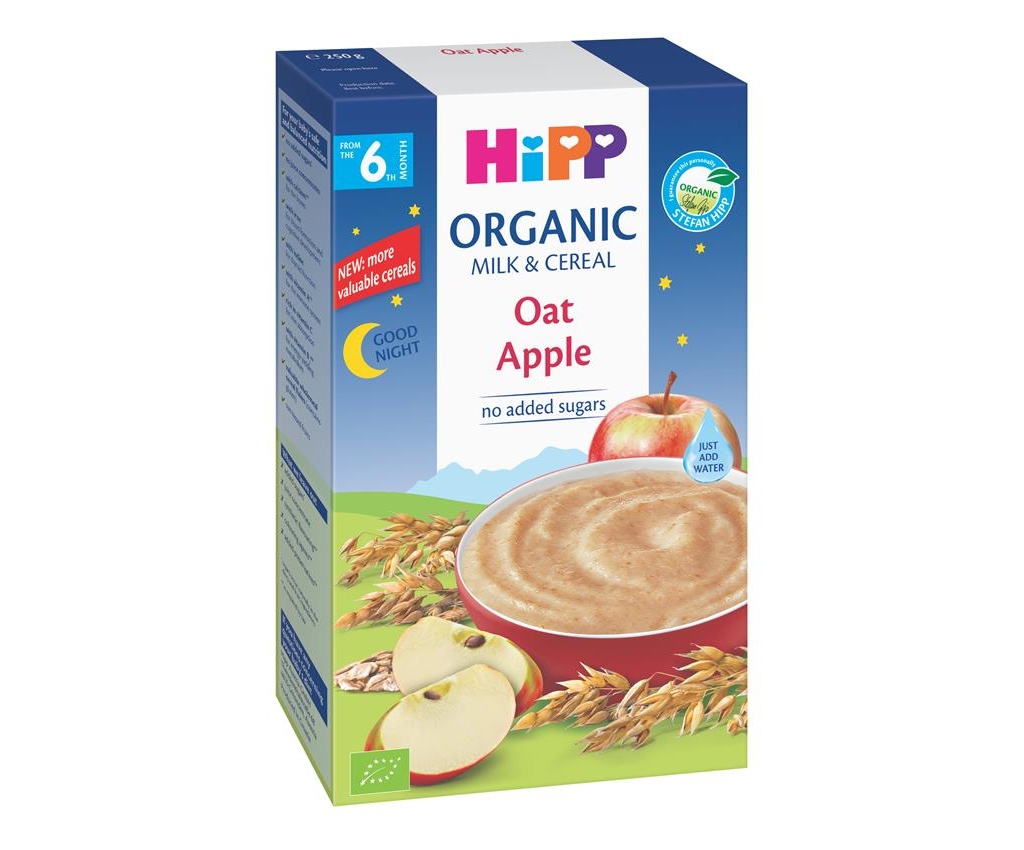 Organic Milk Pap Oat Apple 250g
