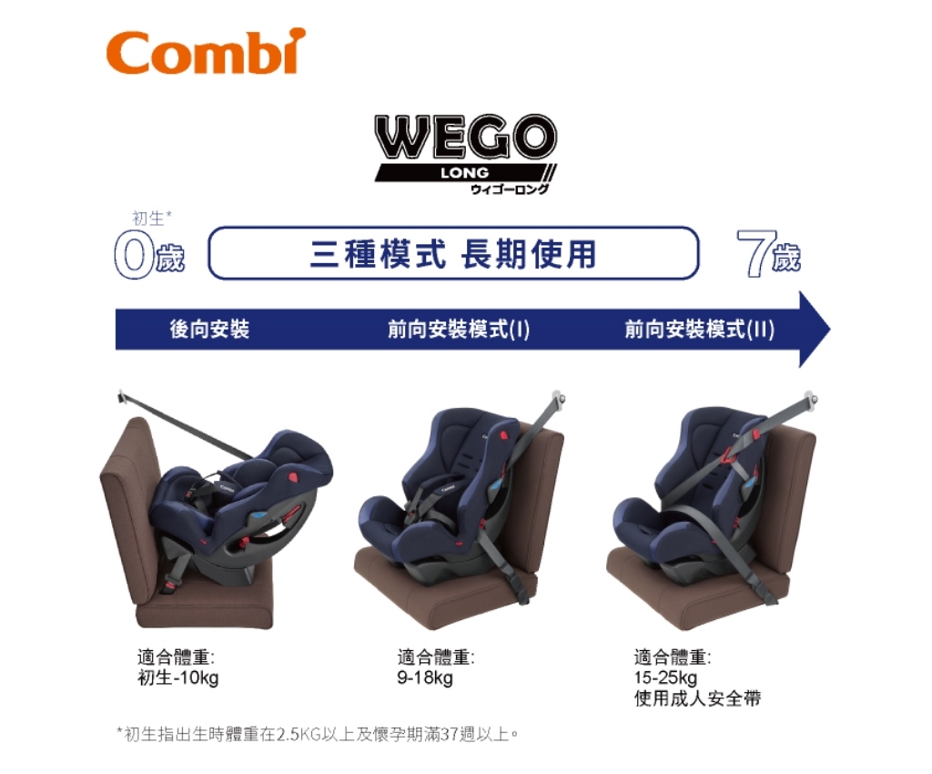 Combi wego shop car seat