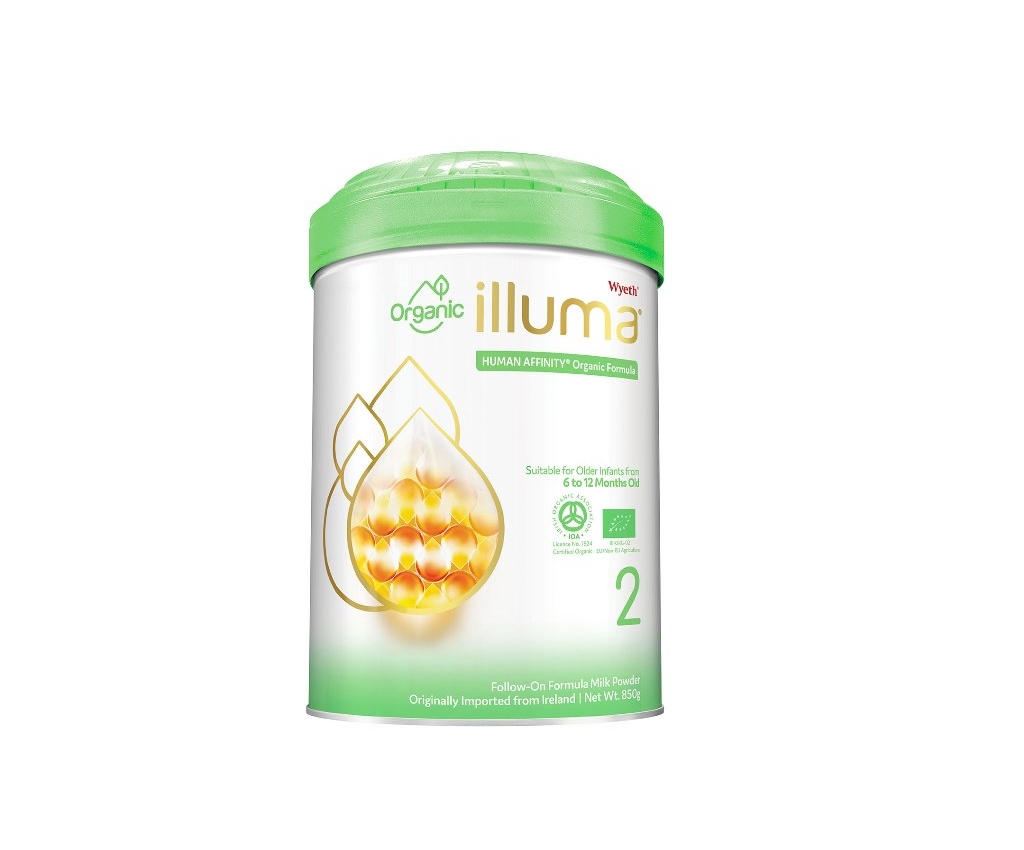 ILLUMA 有機2號較大嬰兒配方奶粉 850克