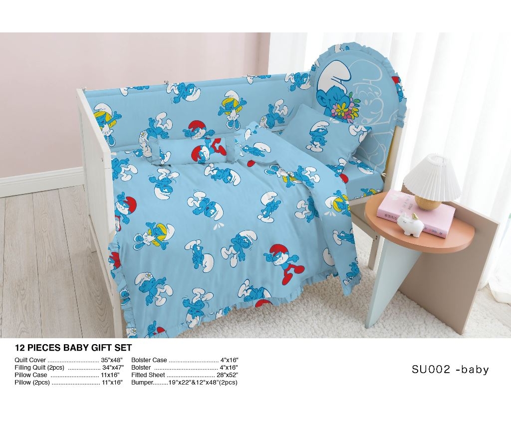 The Smurfs 12 Pieces Baby Set