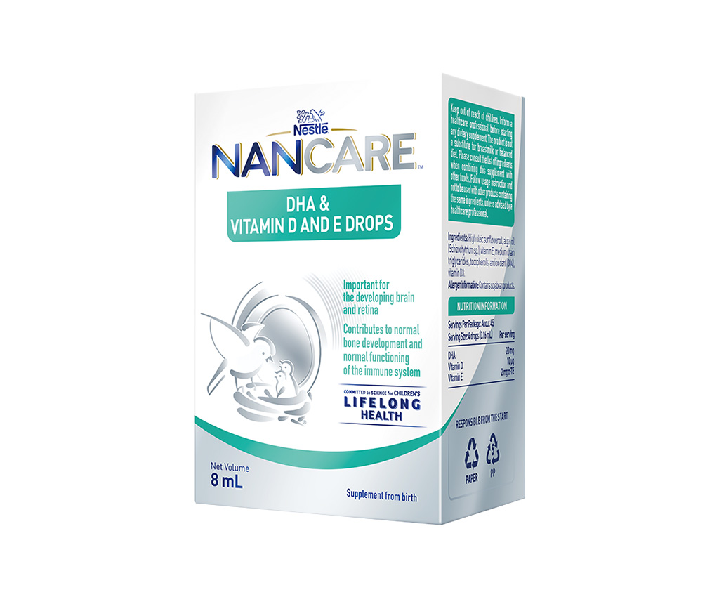 NANCARE DHA &amp; Vitamin D and E Drops Supp 8ml
