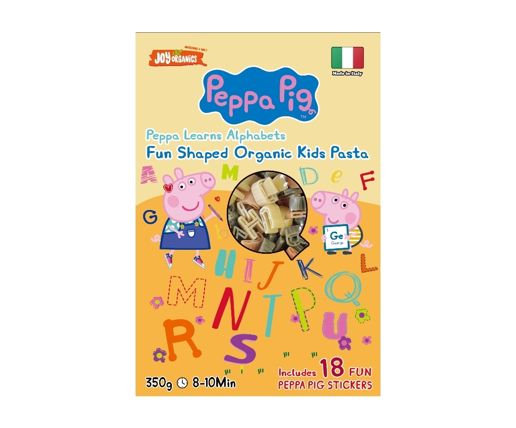 PEPPA PIG Organic Pasta 350g (Alphabets)