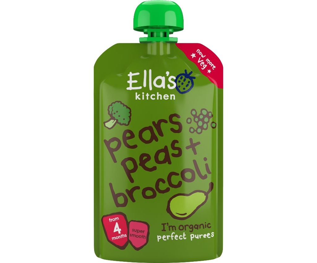 Organic Pears, Peas and Broccoli